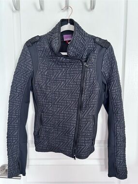 Zella Black Quilted Moto Jacket